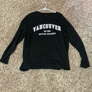 Oversized long sleeve shirt